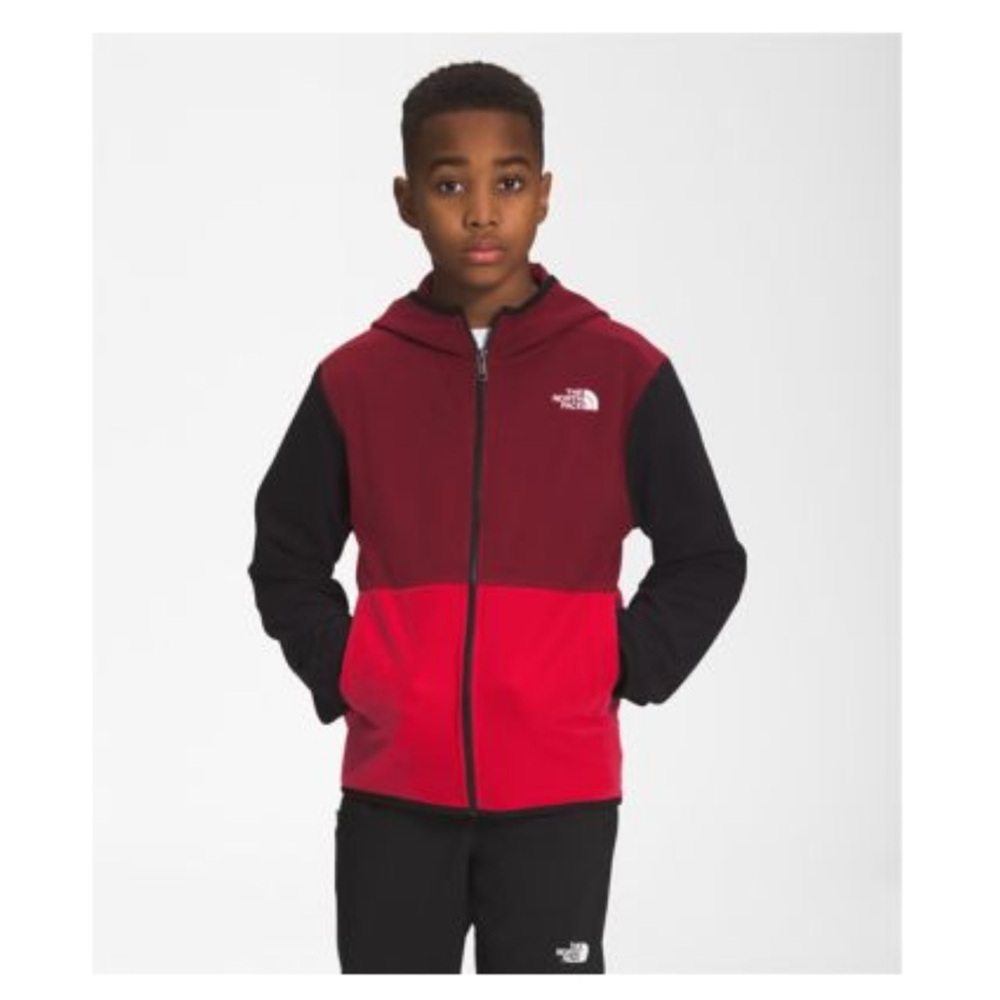 North face Teen Glacier Full Zip Hooded fleece